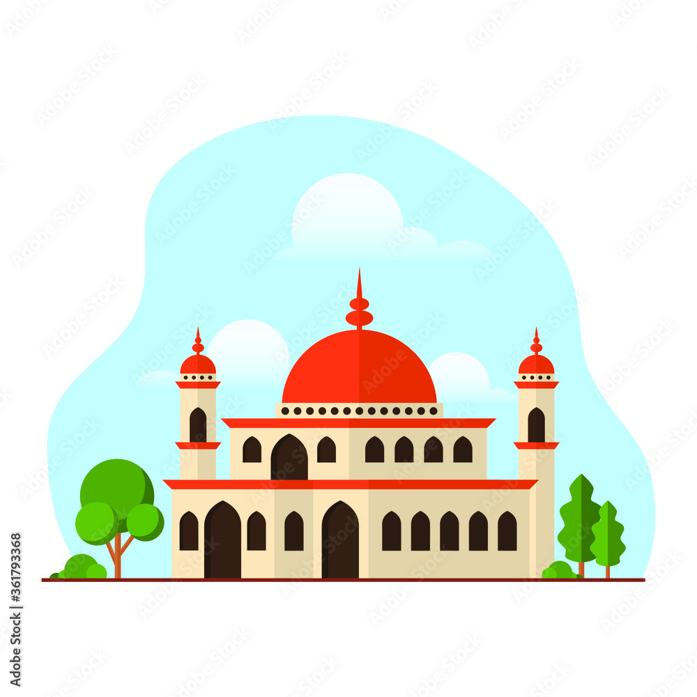 vector illustration of mosque