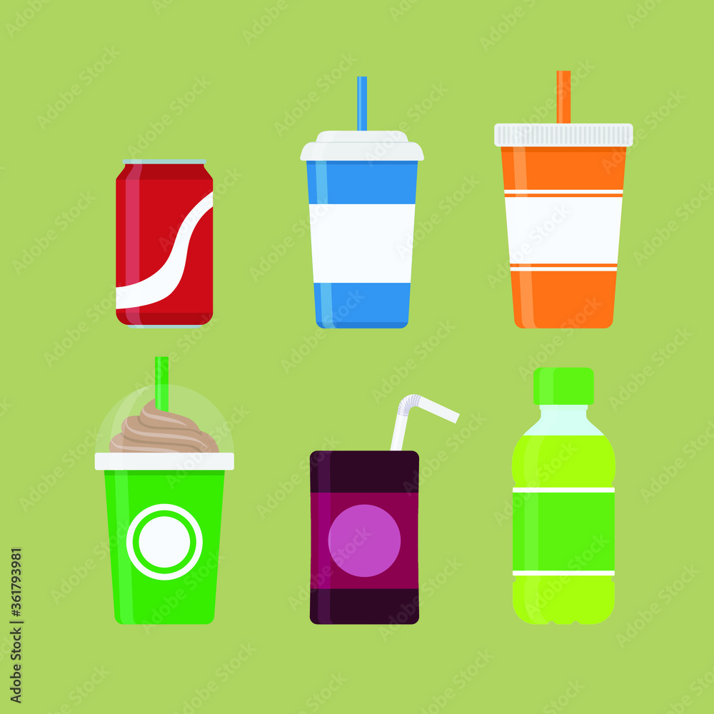 set of icons for drinks set of icons for drinks