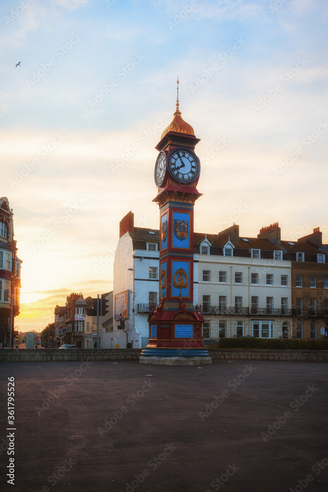 Weymouth Clock Tower in early Summer