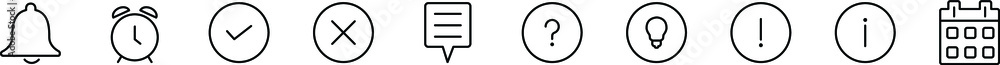 Notification Icon Set Notification Icon Set