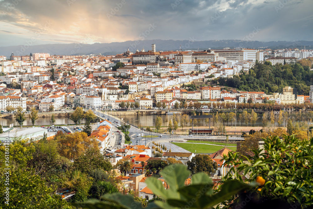 Beautiful cityscape of historic Coimbra, Portugal