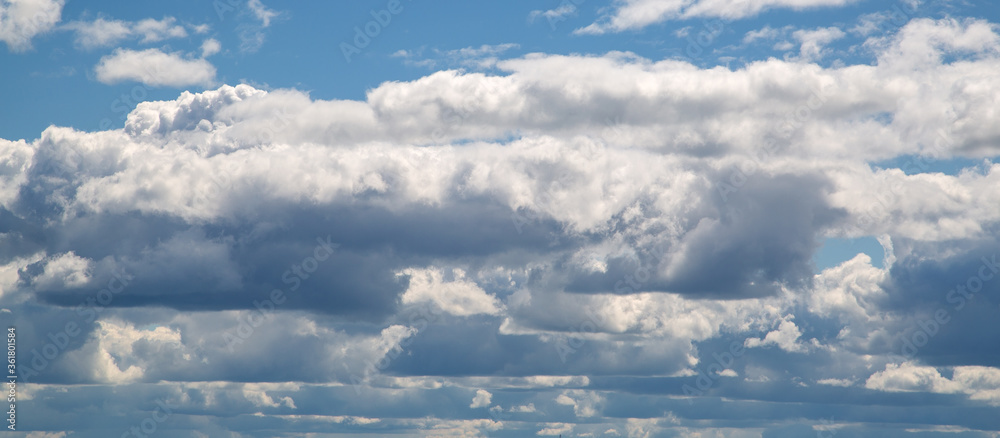 amazing beauty of clouds in the blue sky
