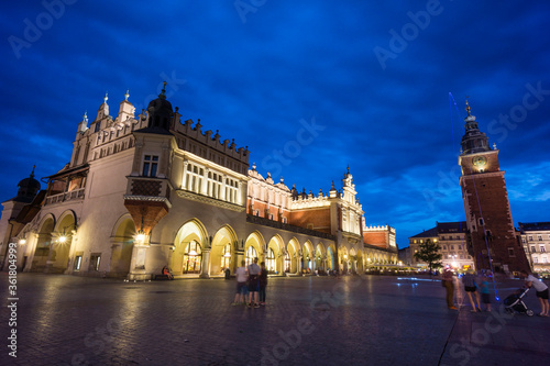 lonja de los Paños o Sukiennice edificio renacentista, Rynek Główny , plaza del mercado, Cracovia , voivodato de Pequeña Polonia,Polonia, eastern europe