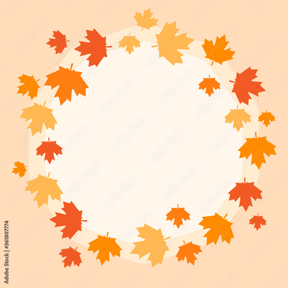 This is a frame with autumn leaves. Could be used for holidays, postcards, banners, flyers, etc. This is a frame with autumn leaves. Could be used for holidays, postcards, banners, flyers, etc.