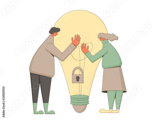 Creative idea team. Find a solution together.
