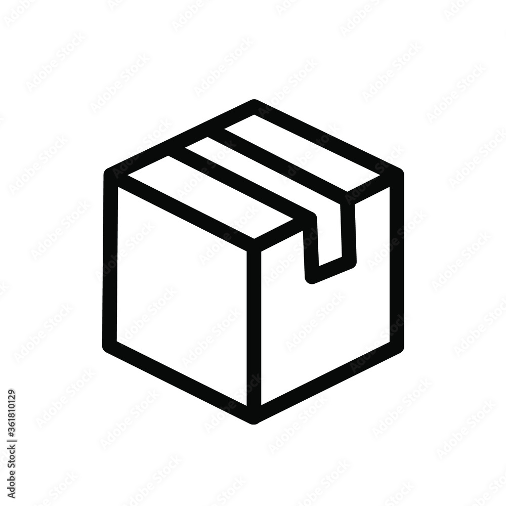 Box, Package, Parcel Isolated Flat Web Mobile Icon / Vector / Sign / Symbol Box, Package, Parcel Isolated Flat Web Mobile Icon / Vector / Sign / Symbol