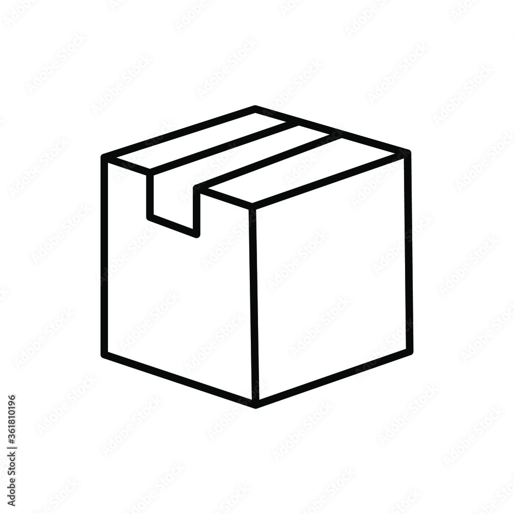 Box, Package, Parcel Isolated Flat Web Mobile Icon / Vector / Sign / Symbol Box, Package, Parcel Isolated Flat Web Mobile Icon / Vector / Sign / Symbol