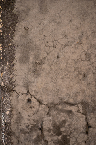 Obraz na płótnie The texture of the Cracks on the white concrete wall w salonie