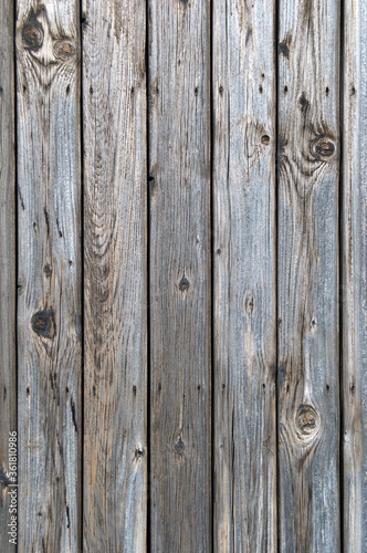 Unpainted wooden fence in the Netherlands village
