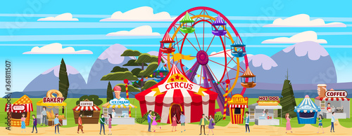 Amusement park outdoor festival Curcus tent Ferris Wheel Tents Canopy