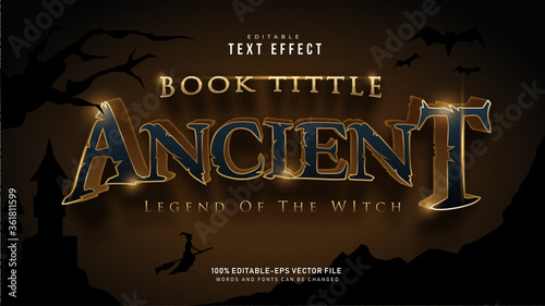 Gold Ancient Text Effect