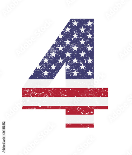 Independence day in America 4 th July poster design.
