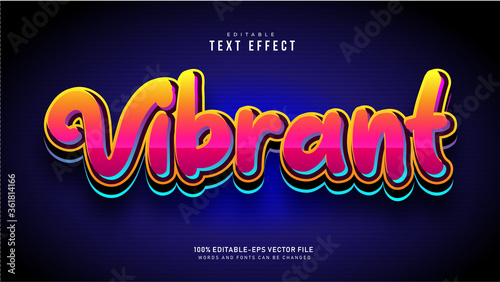 Vibrant Text Effect