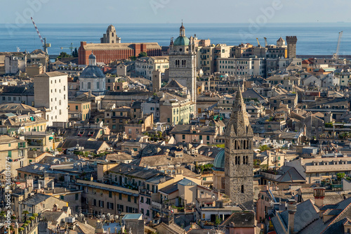 genoa cityview from castelletto elevator photo