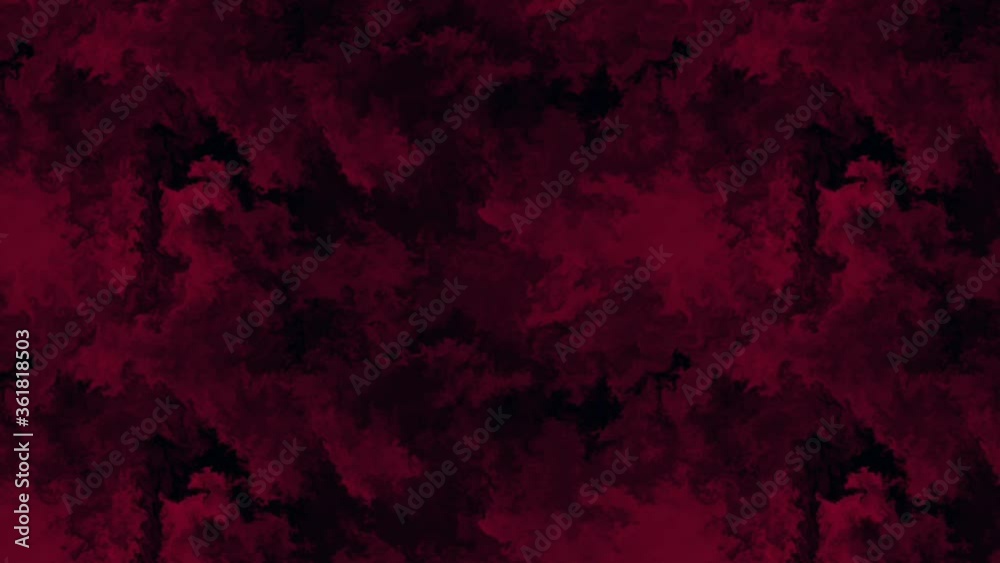 Beautiful animation of dark red oil paint, cloud abstract moving towards left. Computerized motion graphics. Beautiful animation of dark red oil paint, cloud abstract moving towards left. Computerized motion graphics.
