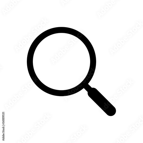 magnifier icon in trendy flat style