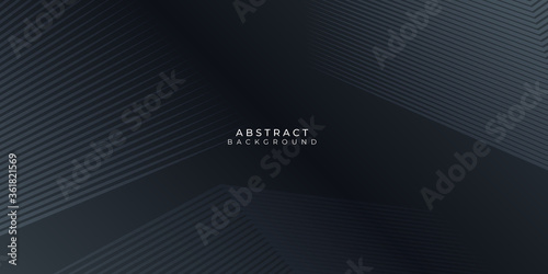 Abstract metallic black shiny color black frame layout modern tech design vector template background