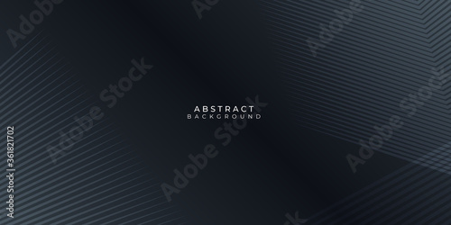 Abstract background dark black lines with carbon fiber texture vector illustration