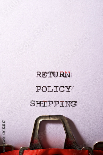 Return policy shipping