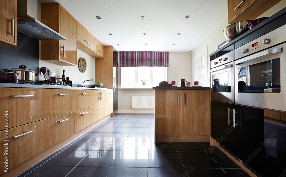Modern and stylish luxury kitchen in an apartment Modern and stylish luxury kitchen in an apartment