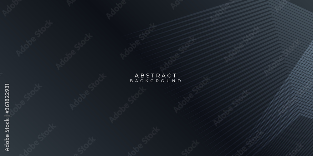 Futuristic perforated technology abstract background with black neon glowing lines. Vector banner design