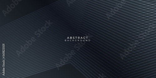 Black lines modern abstract layer geometric illustration background for card  annual business report  poster template