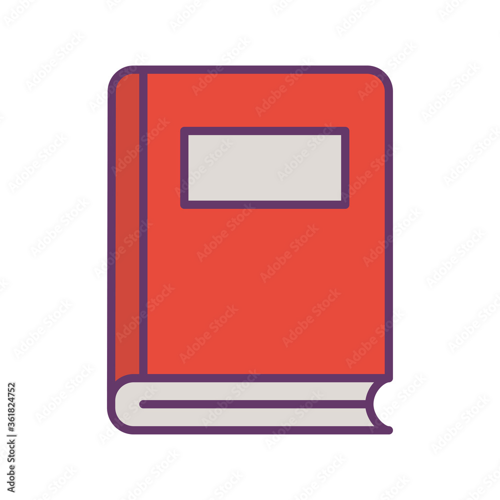 book line and fill style icon design, Education literature and read theme Vector illustration book line and fill style icon design, Education literature and read theme Vector illustration
