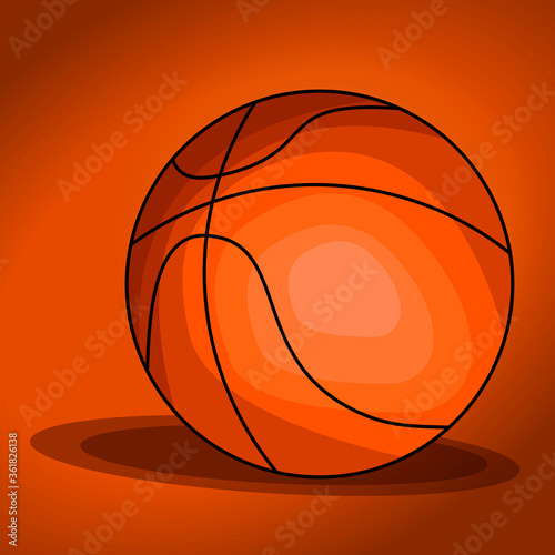 Basketball illustration.