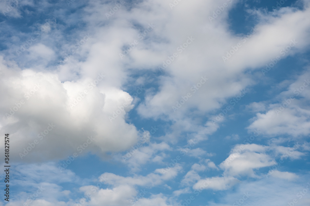 White clouds and blue sky White clouds and blue sky