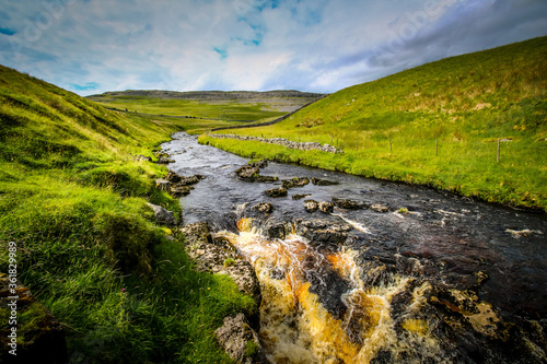 yorkshire landscape with river