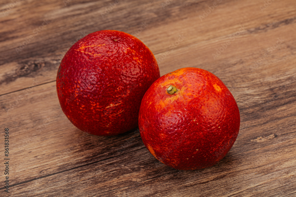 Red sweet orange over background Red sweet orange over background