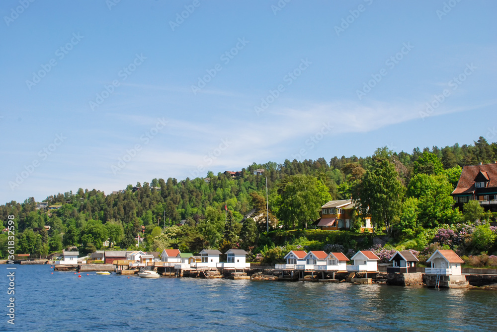 A beautiful summers day on the water in Oslofjord in Norway