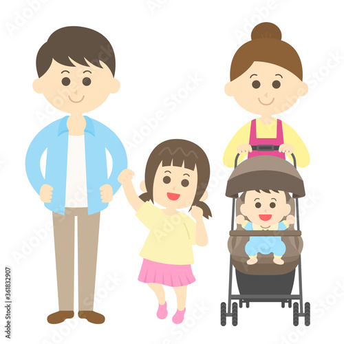 家族のイラスト