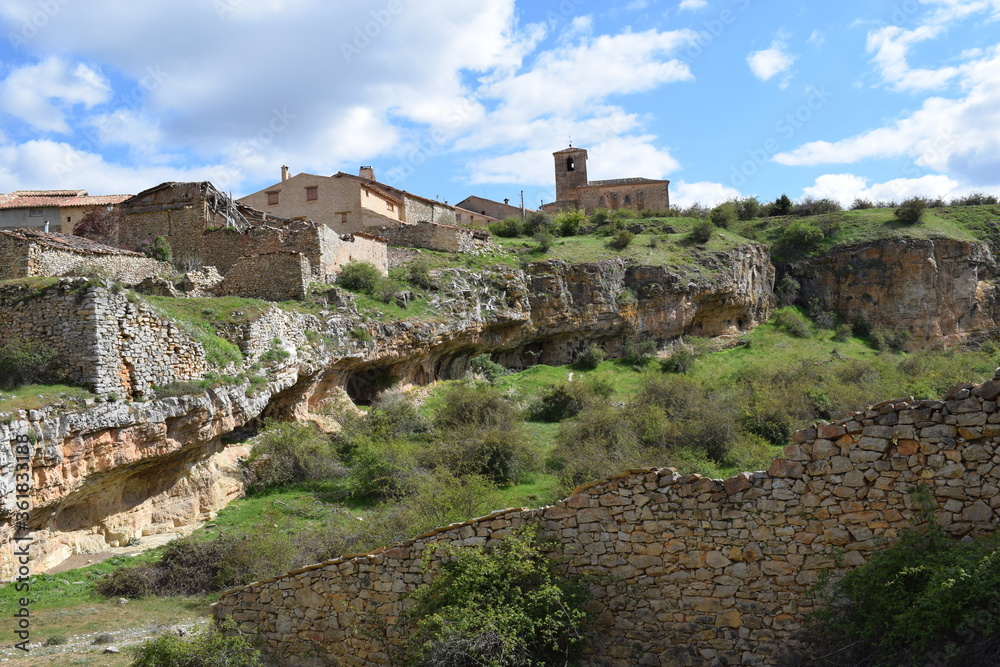 Vistas al pueblo de Caracena, Soria