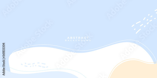 Abstract 3D blue white yellow liquid fluid circles pink pastels color beautiful background with halftone texture. Suit for social media post stories and presentation template.