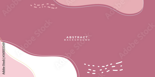 Abstract 3D pink brown white liquid fluid circles pink pastels color beautiful background with halftone texture.
