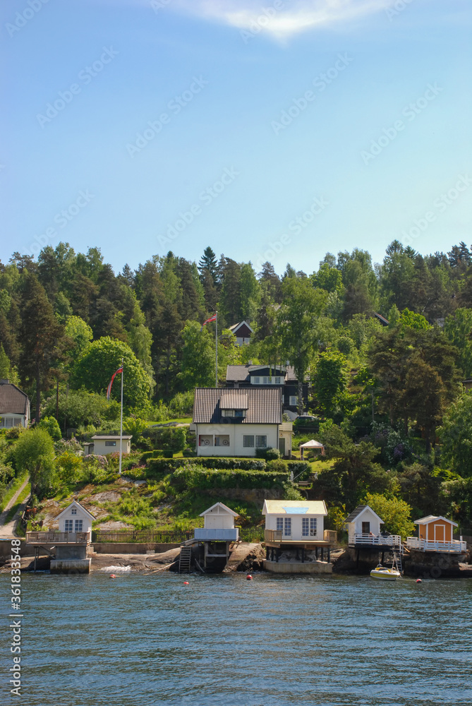 A beautiful summers day on the water in Oslofjord in Norway