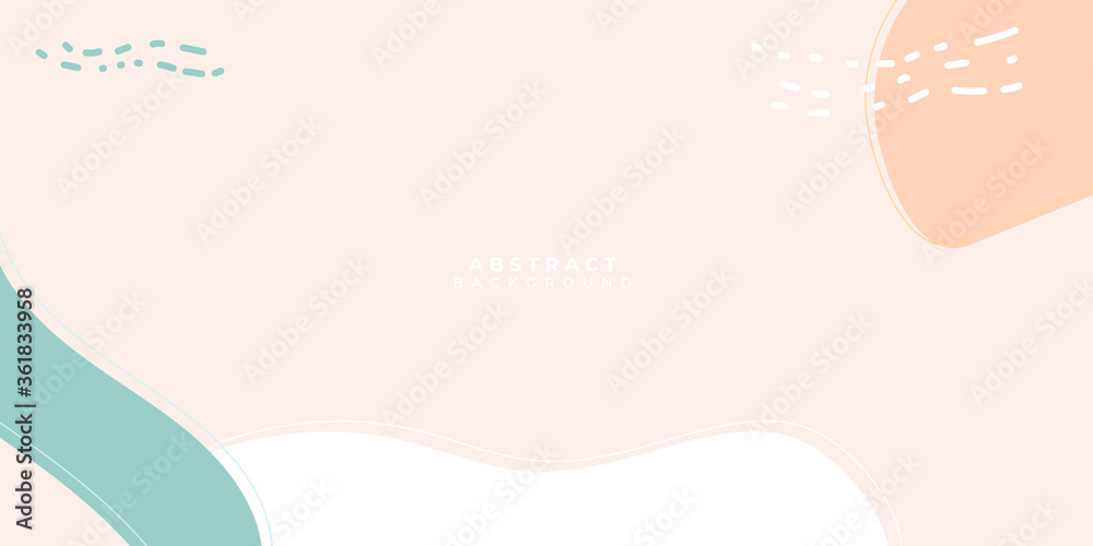 Design of modern cover with a backdrop of an abstract gradient color geometric elements. Layout for flyer, party poster or brochure. Abstract background flowing liquid shapes. Pastel Background