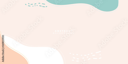 Vector set of minimal square backgrounds with organic abstract shapes and sample text in pastel colors. Pastel Background. Suit for social media post stories and presentation template.