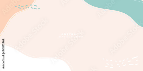 Vector set of minimal square backgrounds with organic abstract shapes and sample text in pastel colors. Pastel Background. Suit for social media post stories and presentation template.