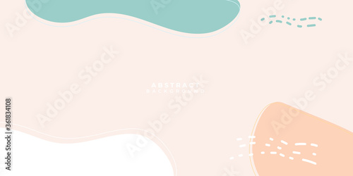 Modern liquid abstract element graphic gradient flat style design fluid pastel colors vector illustration set banner simple shape template for presentation, flyer, isolated on white. Pastel Background