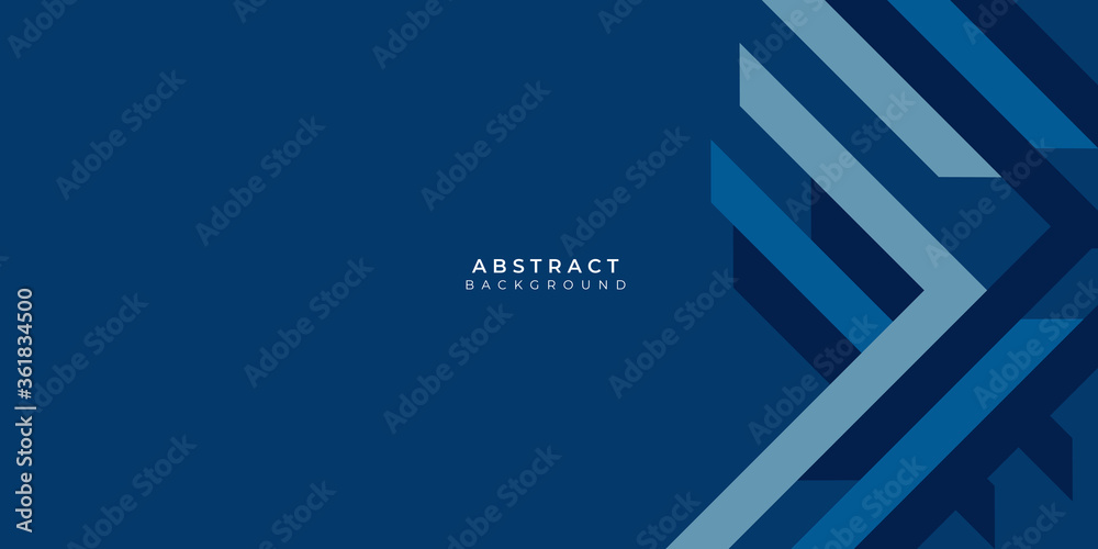 Obraz premium Simple blue corporate arrow background . flat blue gradation