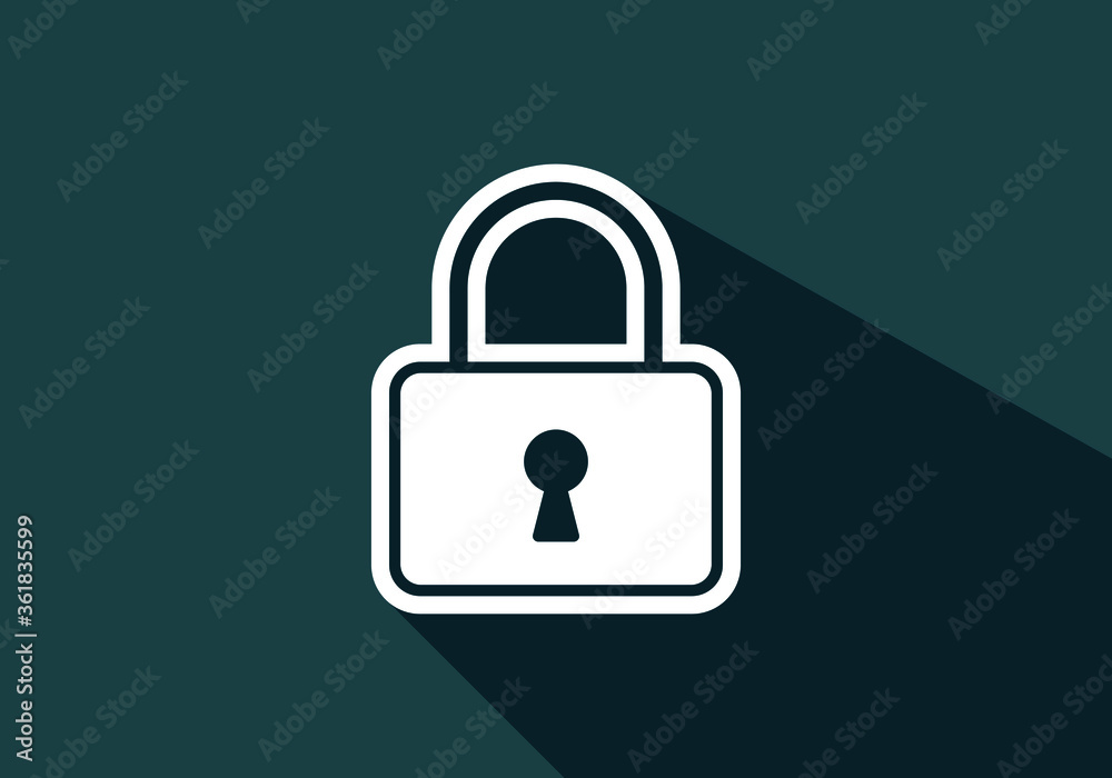 Lock icon. Security logo for mobile and web. Lock logo sign symbol vector illustration Lock icon. Security logo for mobile and web. Lock logo sign symbol vector illustration