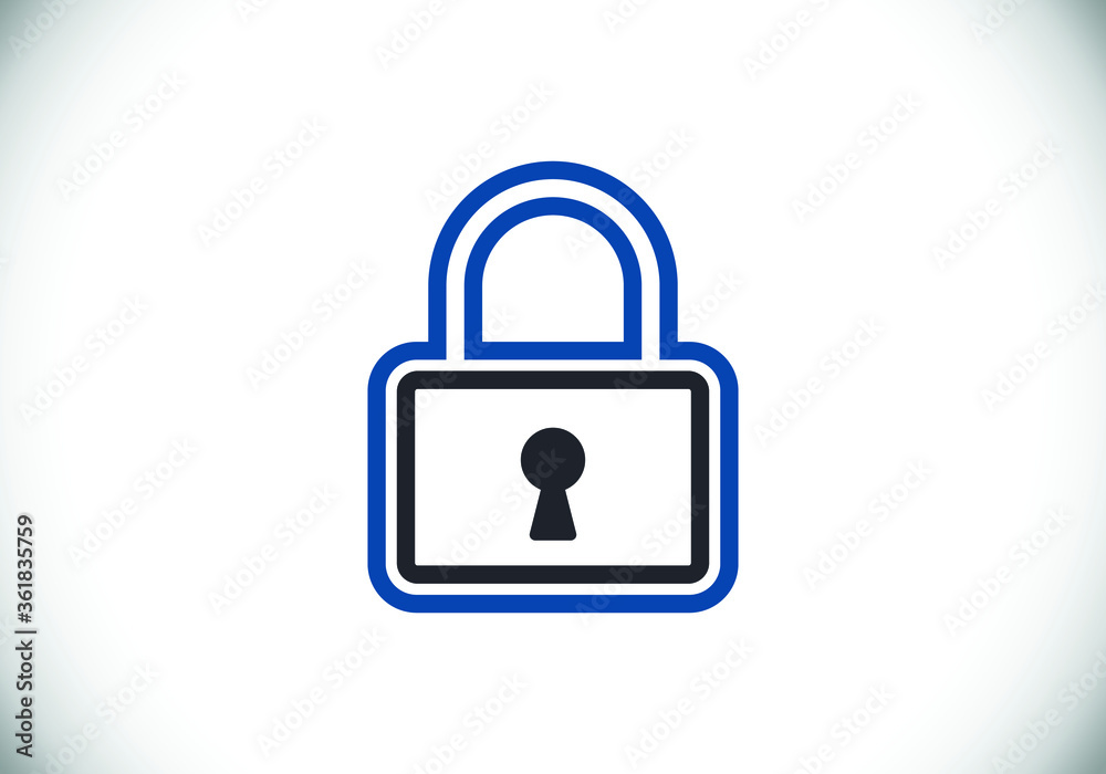 Lock icon. Security logo for mobile and web. Lock logo sign symbol vector illustration Lock icon. Security logo for mobile and web. Lock logo sign symbol vector illustration