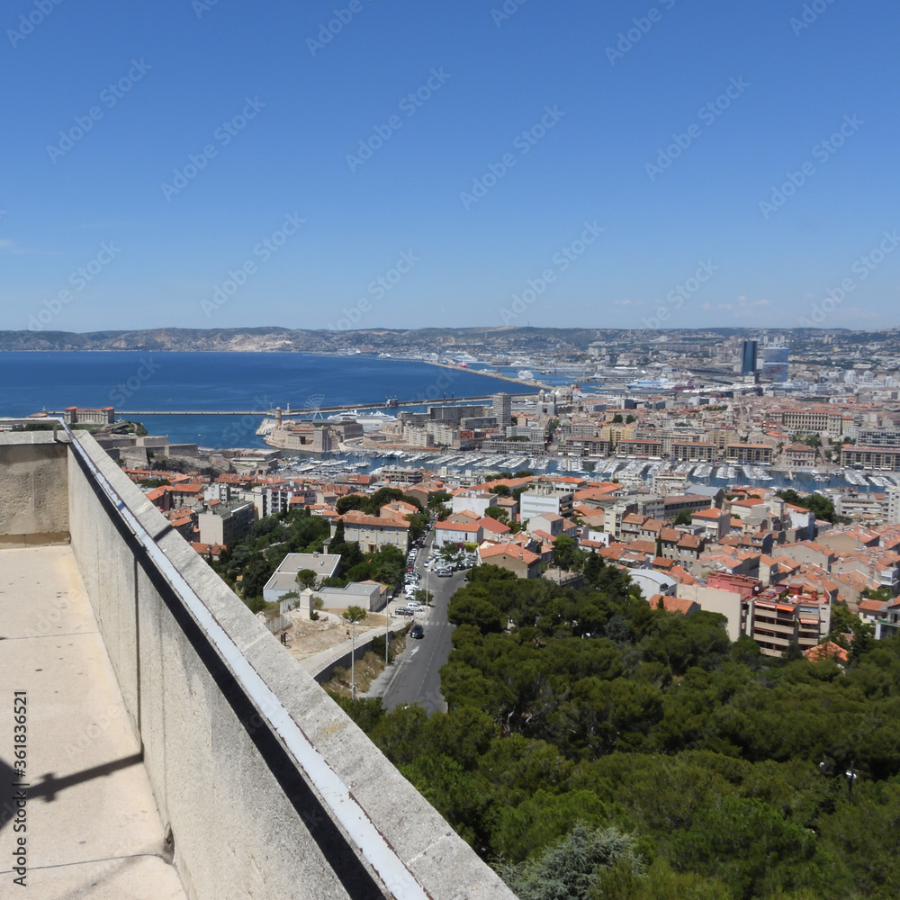 Fototapeta premium vue aérienne marseille