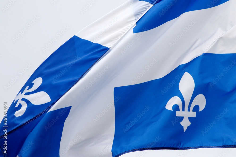 Naklejka premium Drapeau du Québec