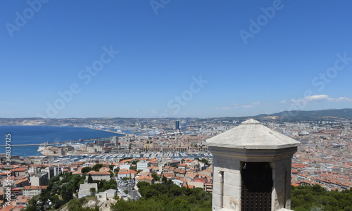 vue aérienne marseille depuis notre dame de la garde