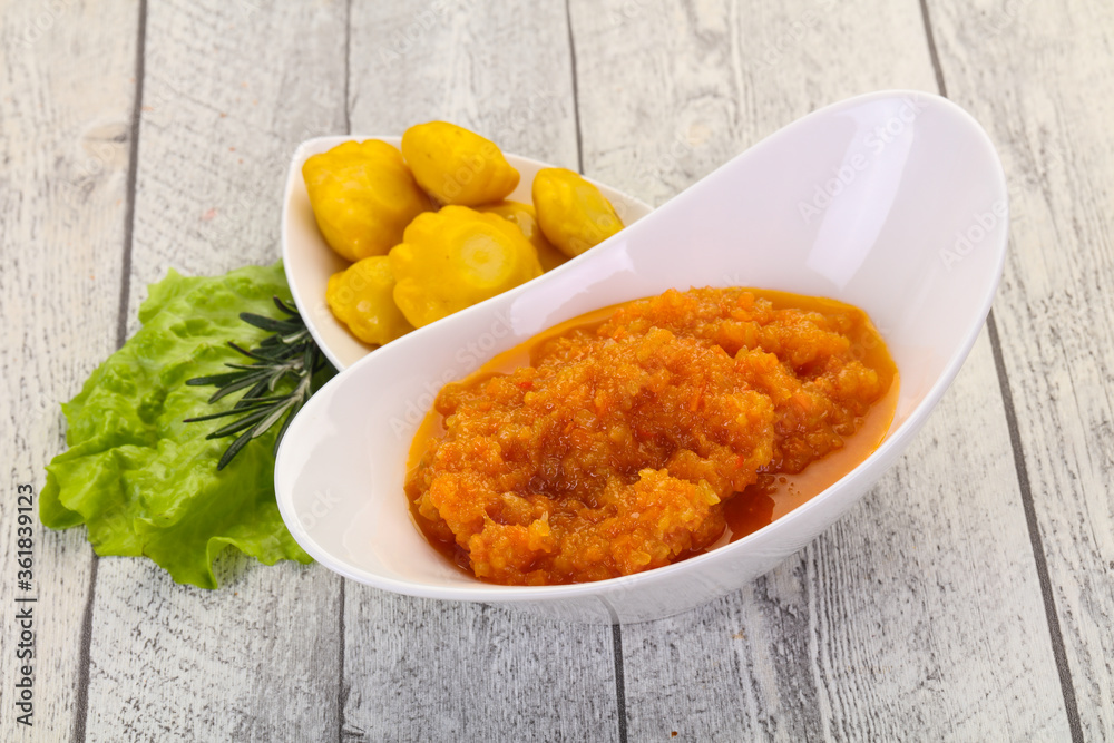 Zucchini squash caviar Zucchini squash caviar
