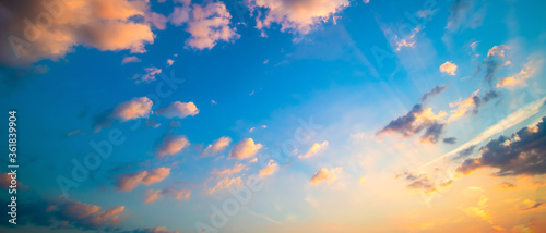 Fototapeta Naklejka Na Ścianę i Meble -  Colorful summer sky at sunset