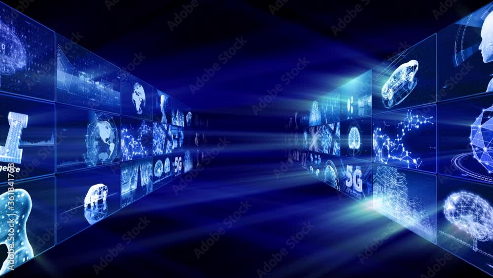 Digital Network Technology AI artificial intelligence data concepts Background. Digital Network Technology AI artificial intelligence data concepts Background.